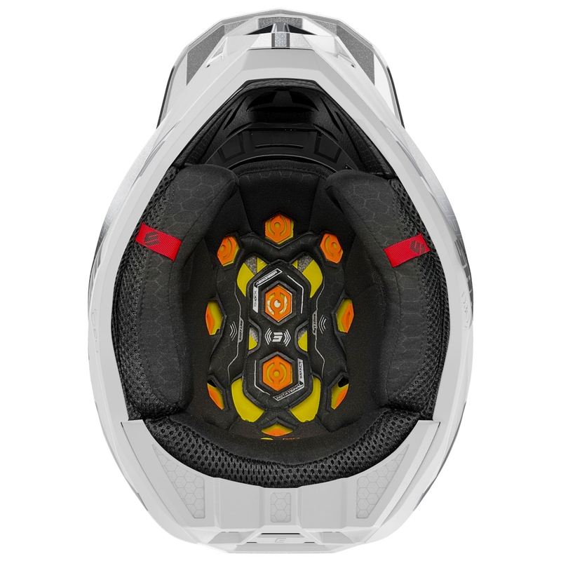 Casco de motocross Shot Lite Challenger perla negro-blanco