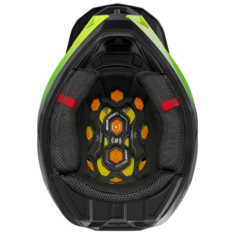 Casco de motocross Shot Lite Ultra mate amarillo fluo