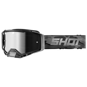 Gafas motocross Shot Core gris camo con plexiglás iridio