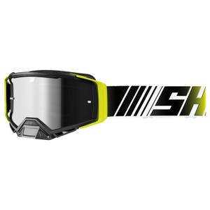 Gafas de motocross Shot Core fluo amarillo-blanco con plexiglás iridio