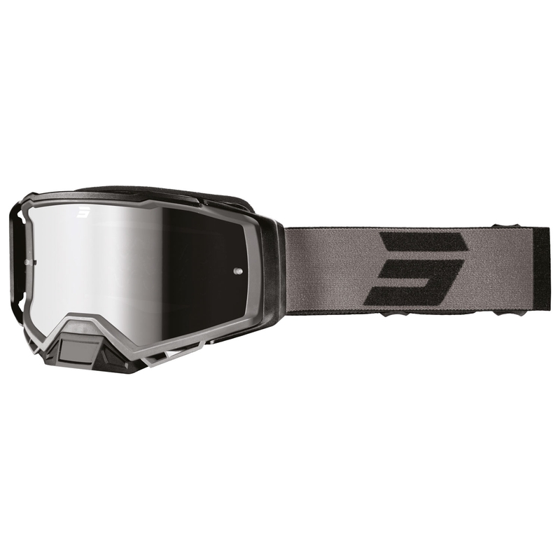 Gafas motocross Shot Core negro con plexiglás iridio