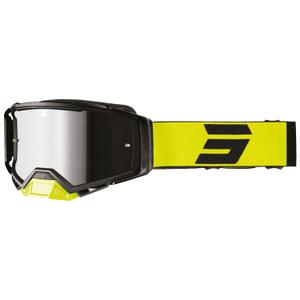 Gafas motocross Shot Core amarillo fluo con plexiglás iridio
