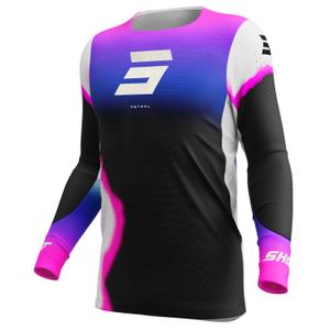 Camiseta motocross Shot Aerolite Astral azul-rosa