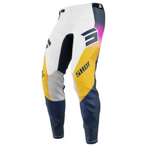 Pantalones motocross Shot Aerolite Ultra azul-naranja-rosa