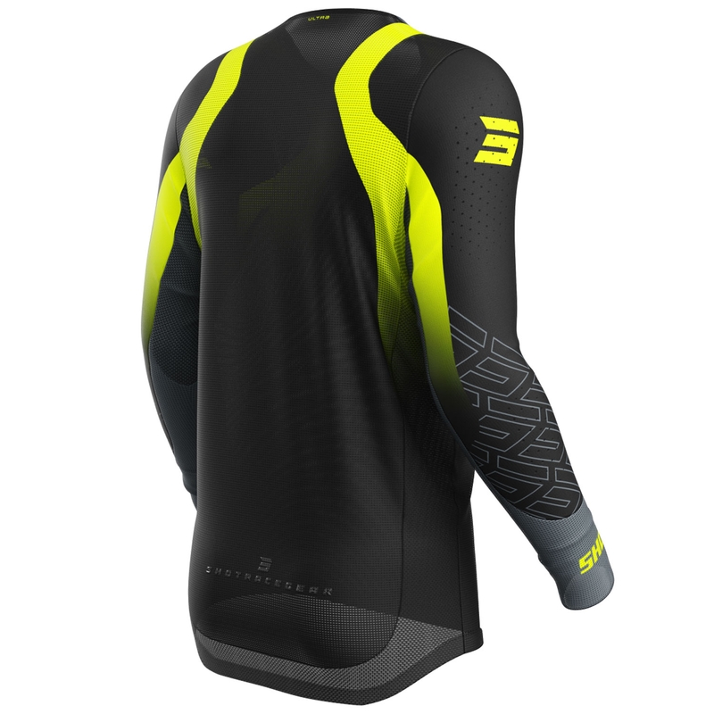 Camiseta motocross Shot Aerolite Ultra amarillo fluo