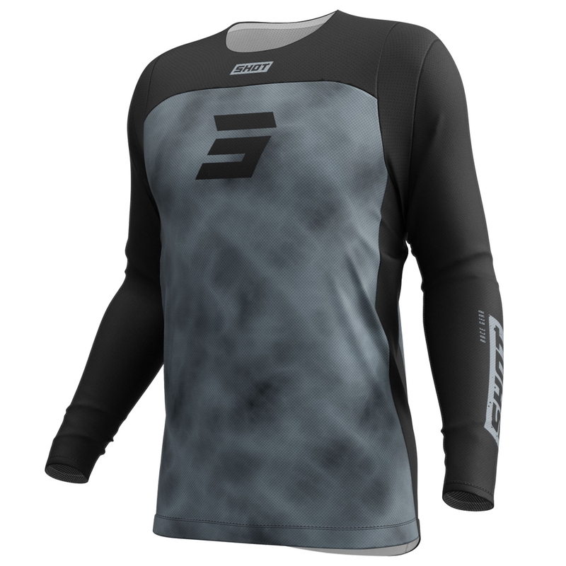 Camiseta motocross Shot Contact Onyx negro-gris
