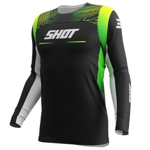 Camiseta motocross Shot Contact Apex amarillo fluo