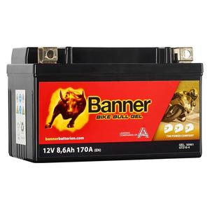 Batería de gel para moto Banner Bike Bull GEL 509 01/BGTZ10-S - GTZ10-S 12V, 8.6Ah, 170A
