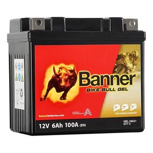 Batería de gel para moto Banner Bike Bull GEL 506 21/BGTZ7-S - GTZ7-S 12V, 6Ah, 100A