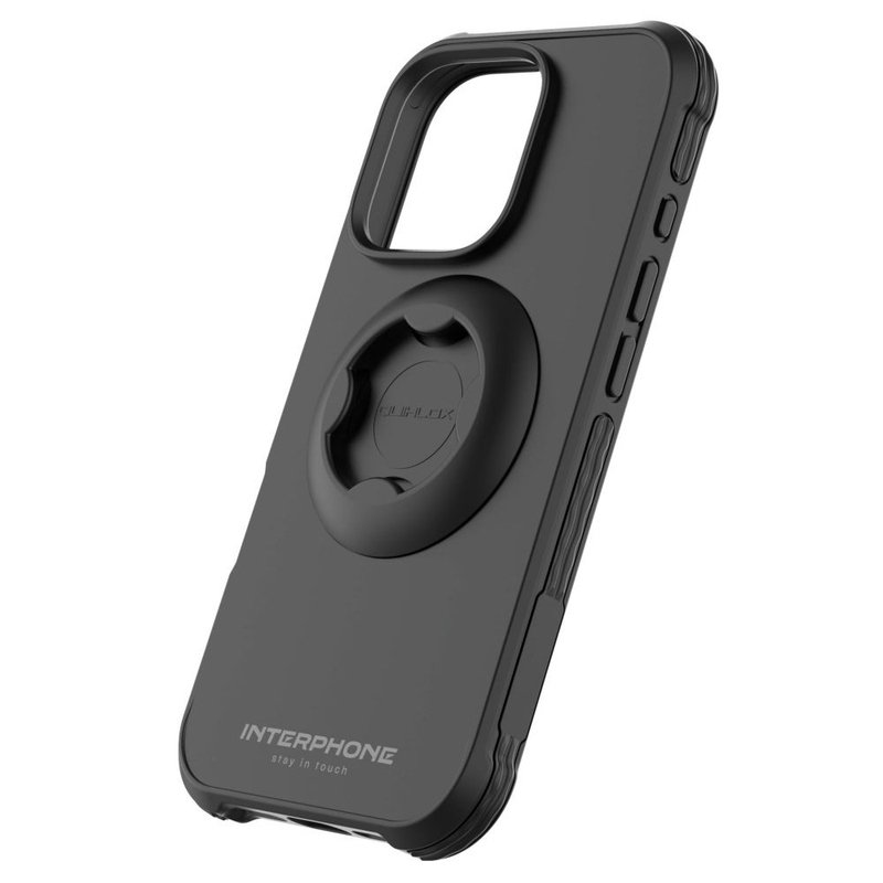 Funda protectora Interphone QUIKLOX Tetraforce para Apple iPhone 16 Pro Max negra