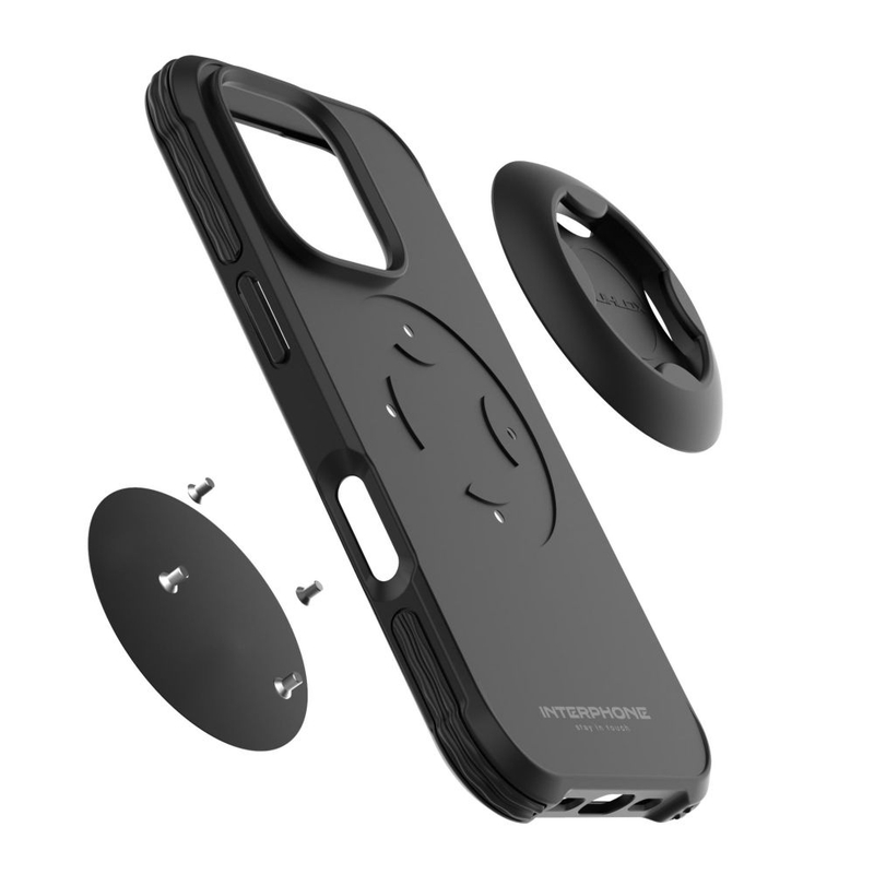 Funda protectora Interphone QUIKLOX Tetraforce para Apple iPhone 16 Pro Max negra