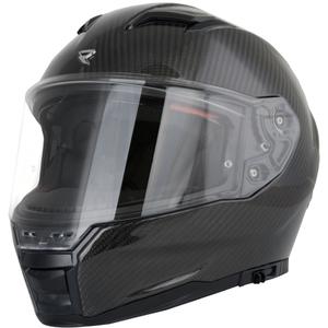 Casco integral de moto Street Racer Titan Carbon negro