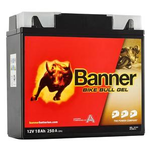 Batería de gel para moto Banner Bike Bull GEL 521 01/BG12-19 - G12-19 12V, 18Ah, 250A