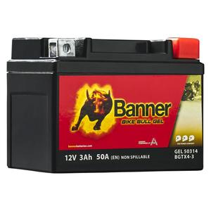 Batería de gel para moto Banner Bike Bull GEL 503 14/BGTX4-3 - GTX4-3 12V, 3Ah, 50A