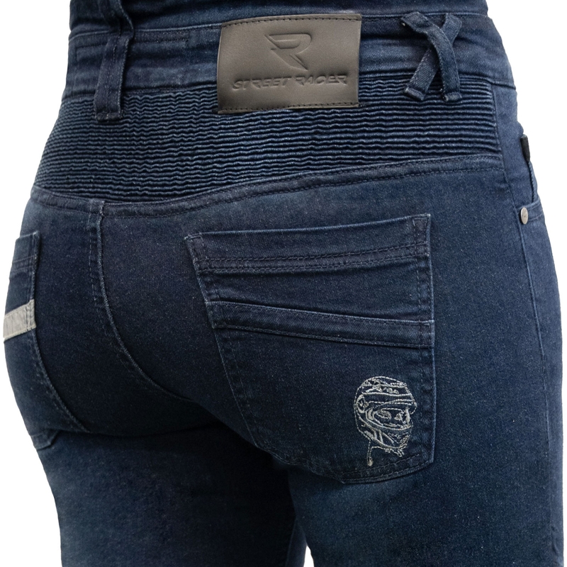 Vaqueros cropped Street Racer Spike II para mujer azul