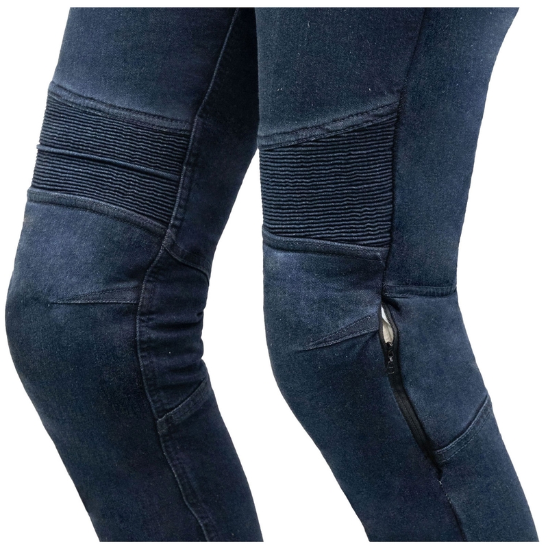 Vaqueros cropped Street Racer Spike II para mujer azul