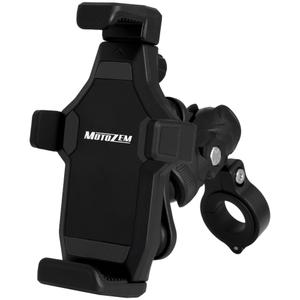 Soporte moto antivibraciones con cerradura Motozem M25-1 negro