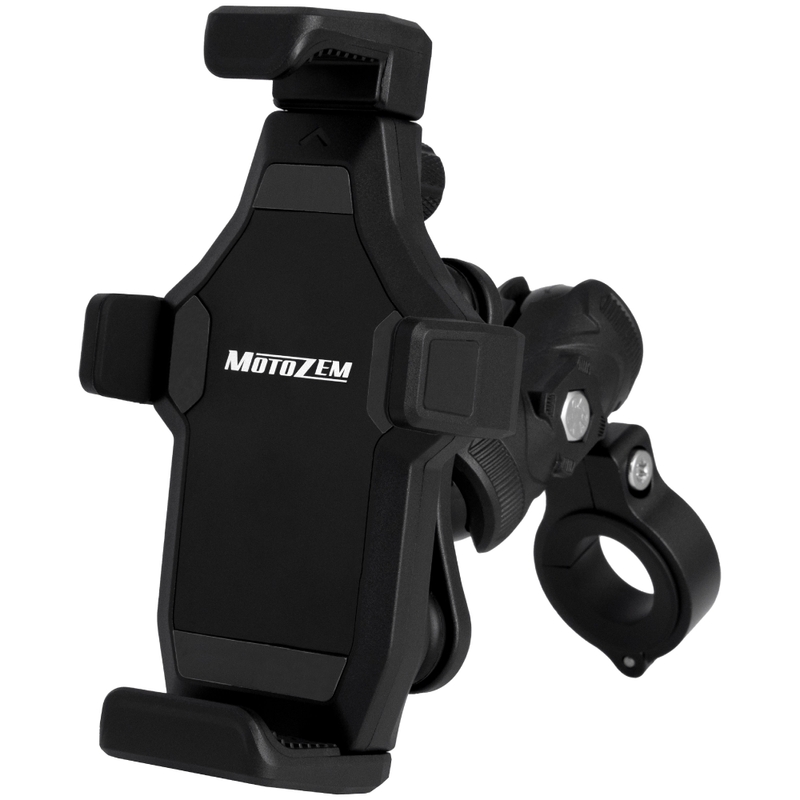 Soporte antivibración para motocicleta con cerradura MotoZem M25-1 negro