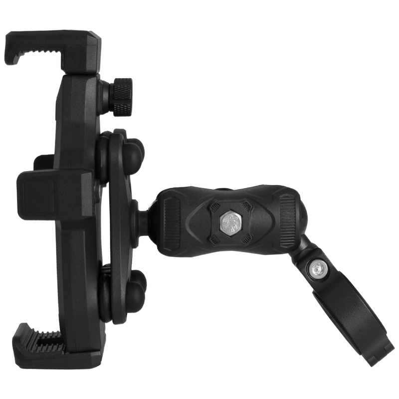 Soporte antivibración para motocicleta con cerradura MotoZem M25-1 negro