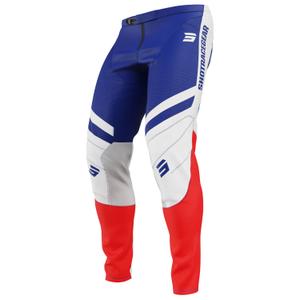Pantalones motocross Shot Contact Mythic azul-rojo
