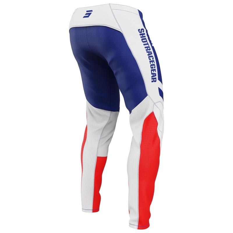 Pantalones motocross Shot Contact Mythic azul-rojo