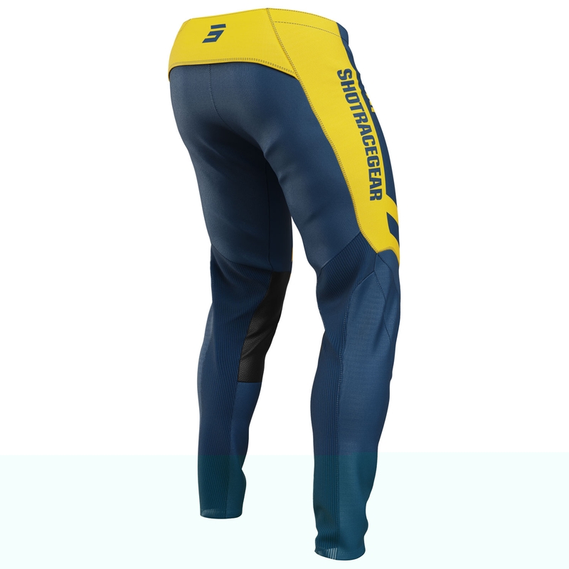 Pantalón motocross Shot Contact Mythic azul-amarillo
