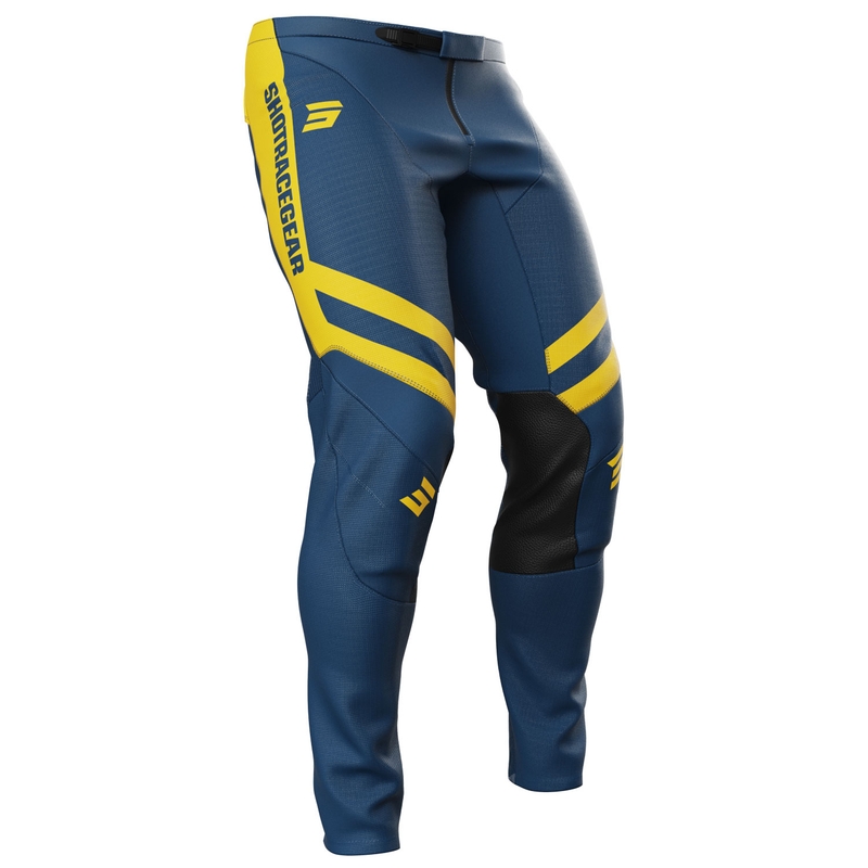 Pantalón motocross Shot Contact Mythic azul-amarillo
