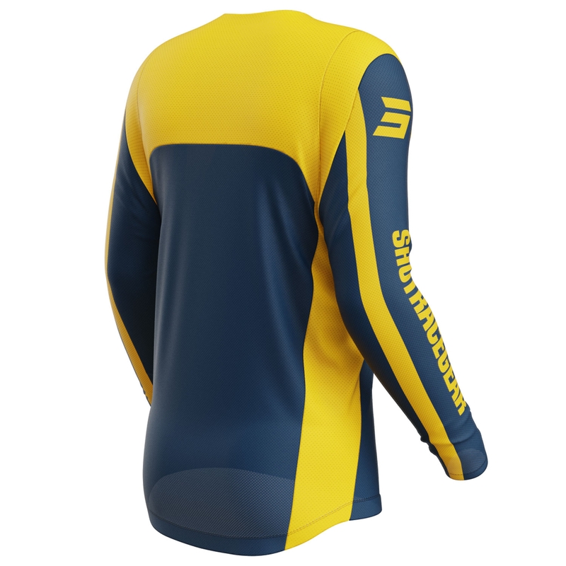 Camiseta motocross Shot Contact Mythic azul-amarillo