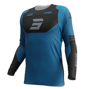 Camiseta motocross Shot Contact Shield azul