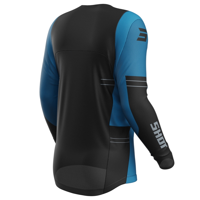 Camiseta motocross Shot Contact Shield azul