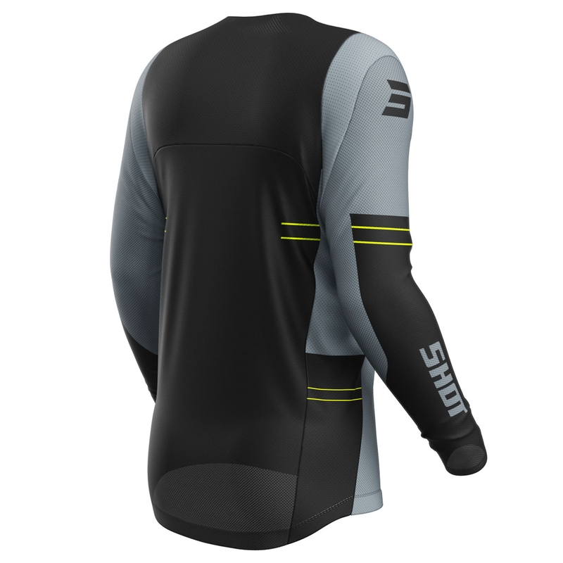 Camiseta motocross Shot Contact Shield amarillo fluo