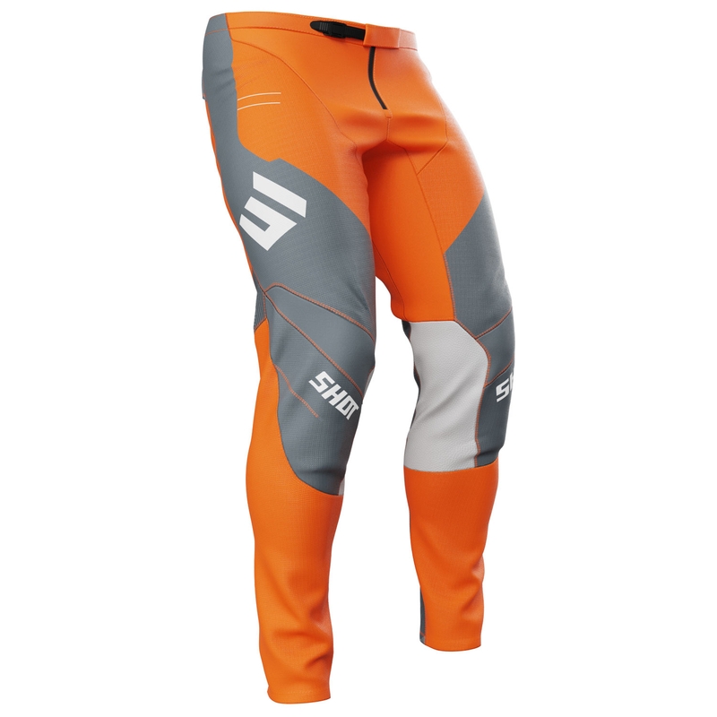 Pantalones motocross Shot Contact Shield naranja