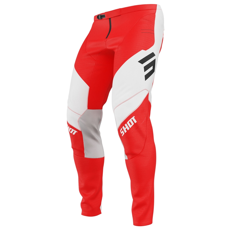 Pantalón motocross Shot Contact Shield rojo