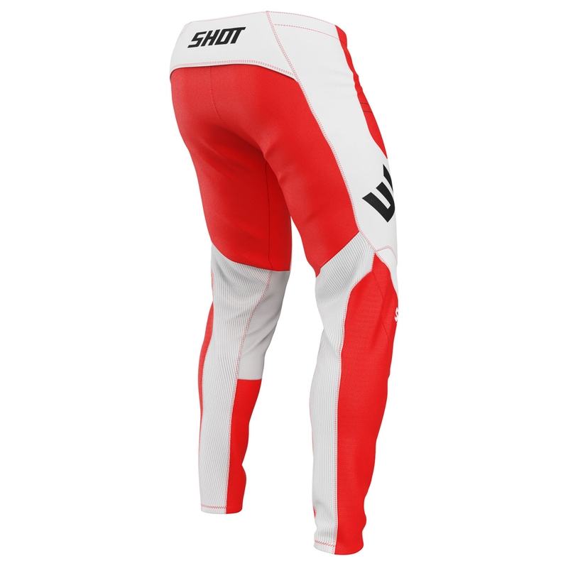 Pantalón motocross Shot Contact Shield rojo