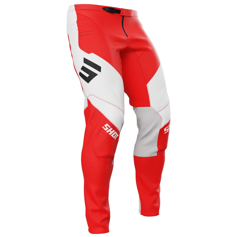Pantalón motocross Shot Contact Shield rojo