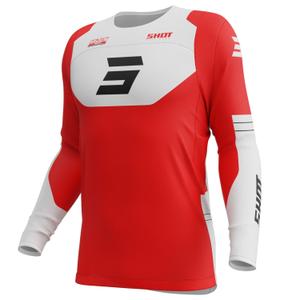 Camiseta motocross Shot Contact Shield rojo