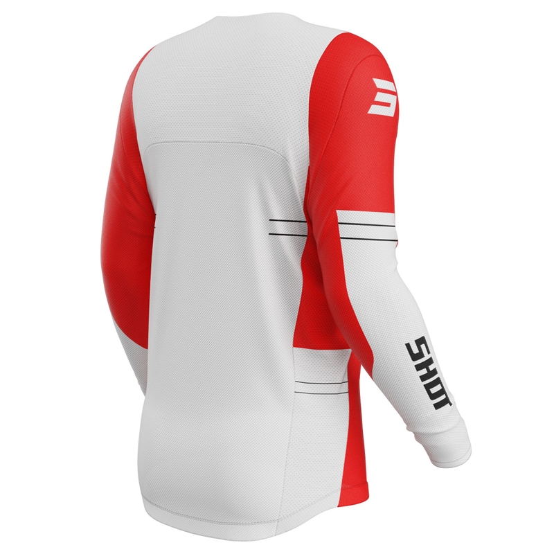 Camiseta motocross Shot Contact Shield rojo