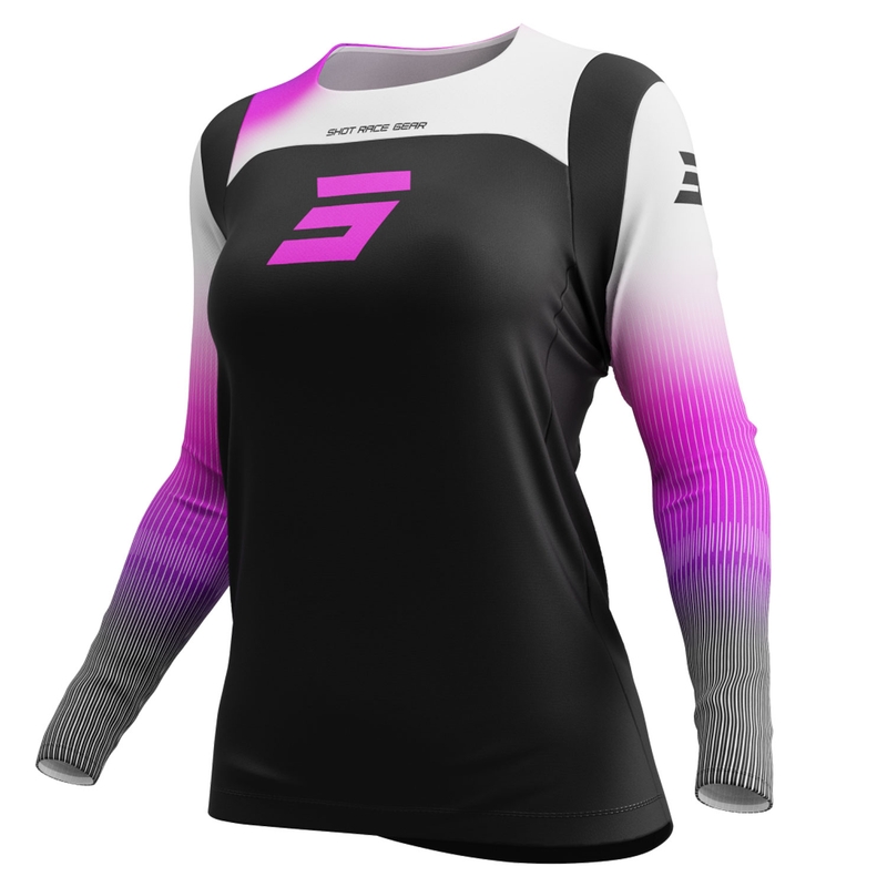 Camiseta motocross mujer Shot Contact Hera rosa
