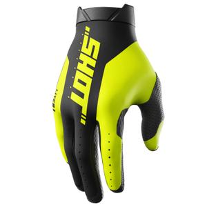 Guantes motocross Shot Lite Pro amarillo fluo