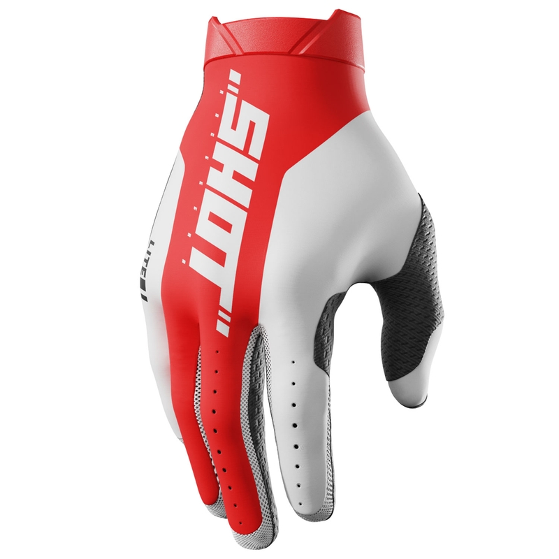 Guantes motocross Shot Lite Pro rojos