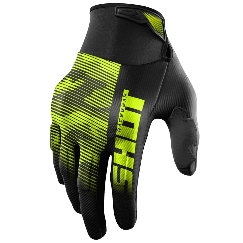 Guantes motocross Shot Drift Tactic amarillo fluo