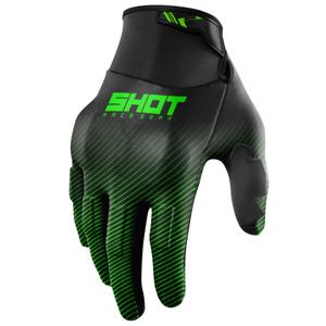 Guantes motocross Shot Drift Rim verde