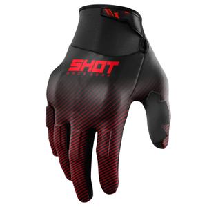 Guantes motocross Shot Drift Rim rojo