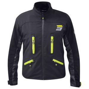 Chaqueta de moto Shot Climatic negro-amarillo fluo