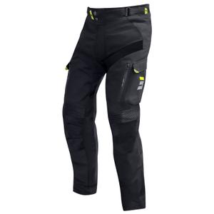 Pantalón de moto Shot Climatic negro-amarillo fluo