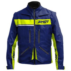 Chaqueta de moto Shot Contact Assault 2.0 azul-amarillo fluo