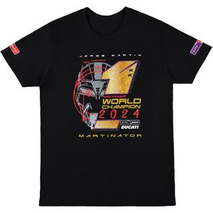 Camiseta Ducati Jorge Martin Campeón del Mundo 2024 negra