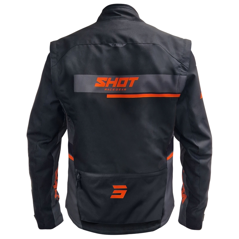 Chaqueta de moto Shot Contact Assault 2.0 negro-naranja