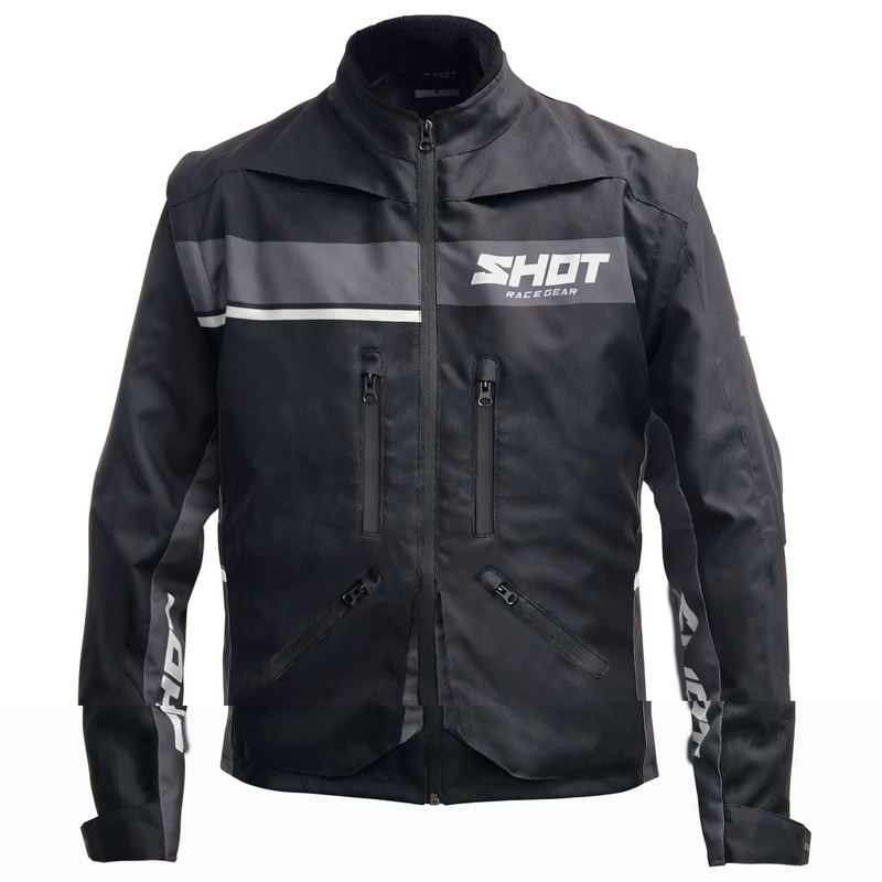 Chaqueta de moto Shot Contact Assault 2.0 negro-blanco