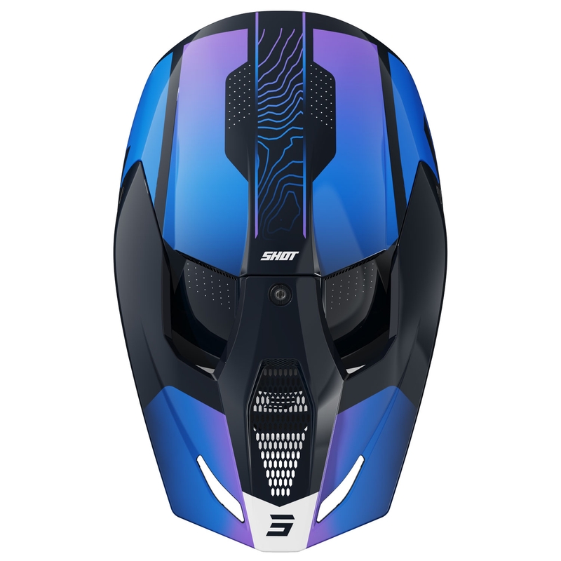 Casco motocross infantil Shot Furious Apex azul